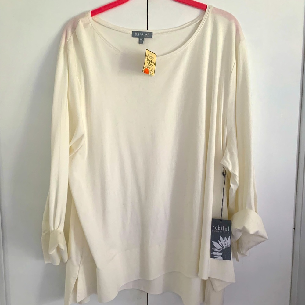 Habitat Cream Lightweight Long-Sleeve Women's Top